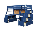 Jason Navy Blue Finish Ii Twin Bed