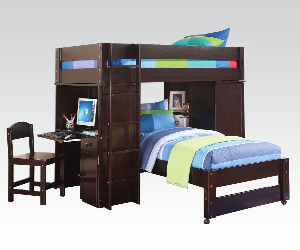 Lars Wenge Finish Loft Bed