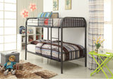 Bristol Gunmetal Finish Twin/Twin Bunk Bed