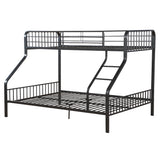 Caius Gunmetal Finish Twin Xl/Queen Bunk Bed