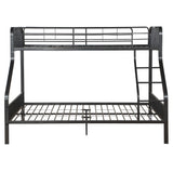 Caius Gunmetal Finish Twin Xl/Queen Bunk Bed