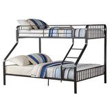 Caius Gunmetal Finish Twin Xl/Queen Bunk Bed