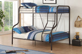 Cairo Sandy Black Finish Twin/Full Bunk Bed