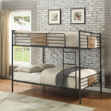 Brantley Sandy Black & Dark Bronze Hand-Brushed Finish Queen/Queen Bunk Bed