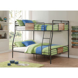 Brantley Sandy Black & Dark Bronze Hand-Brushed Finish Bunk Bed