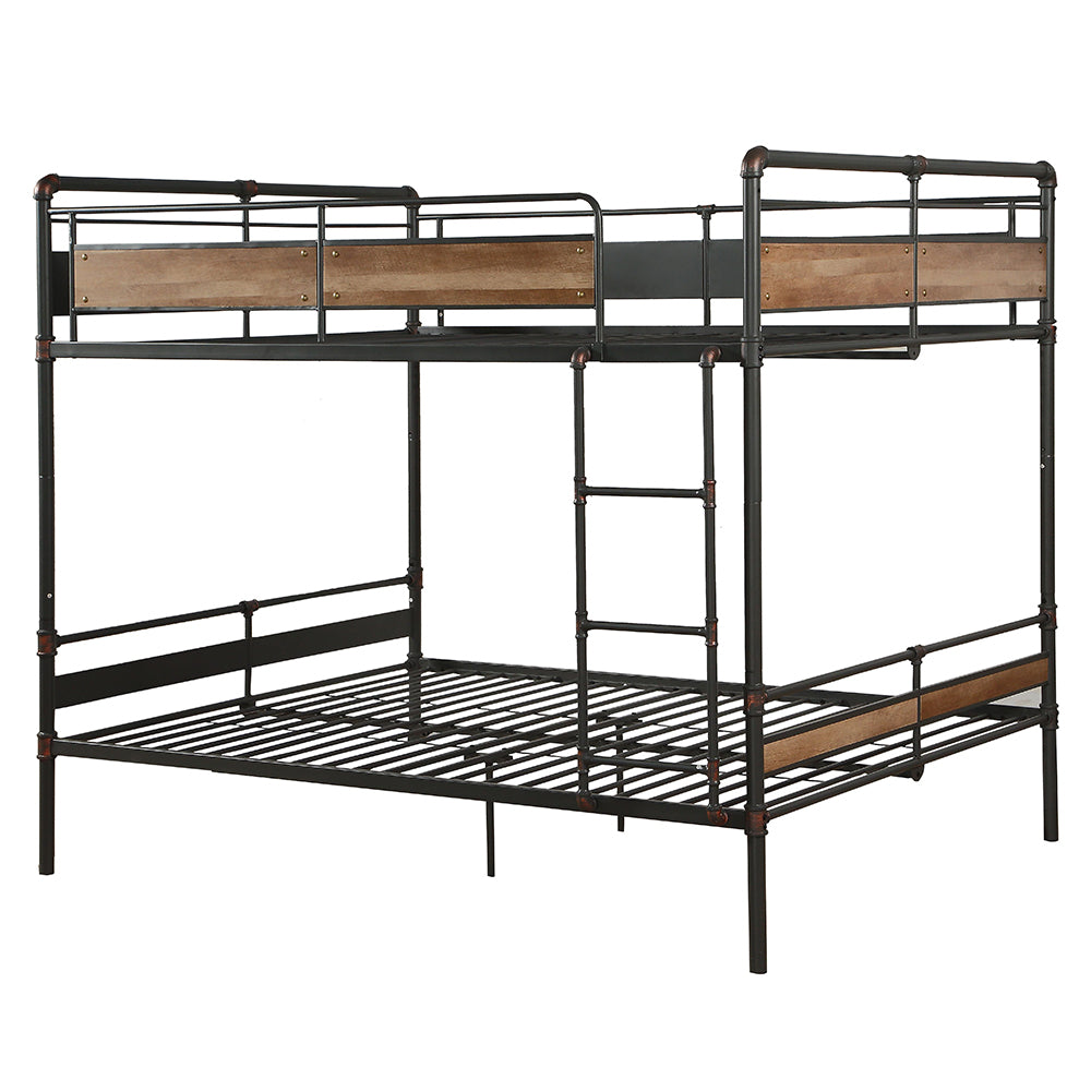 Brantley Sandy Black & Dark Bronze Hand-Brushed Finish Ii Queen/Queen Bunk Bed