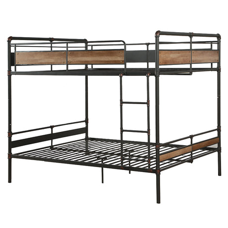 Brantley Sandy Black & Dark Bronze Hand-Brushed Finish Ii Queen/Queen Bunk Bed