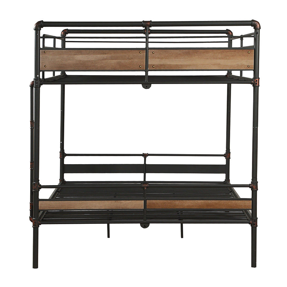 Brantley Sandy Black & Dark Bronze Hand-Brushed Finish Ii Queen/Queen Bunk Bed