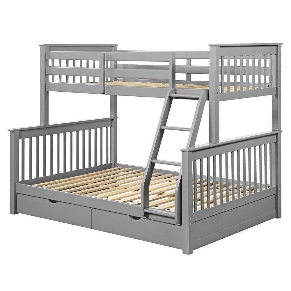 Haley Gray Finish Ii Twin/Full Bunk Bed