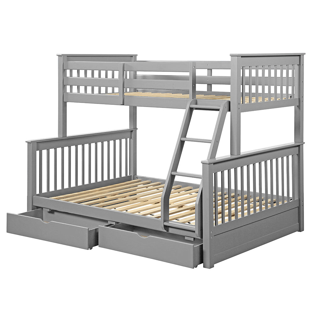 Haley Gray Finish Ii Twin/Full Bunk Bed