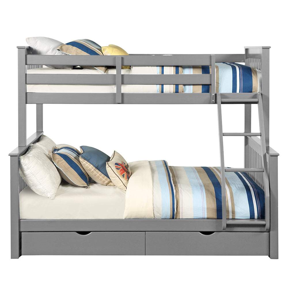 Haley Gray Finish Ii Twin/Full Bunk Bed