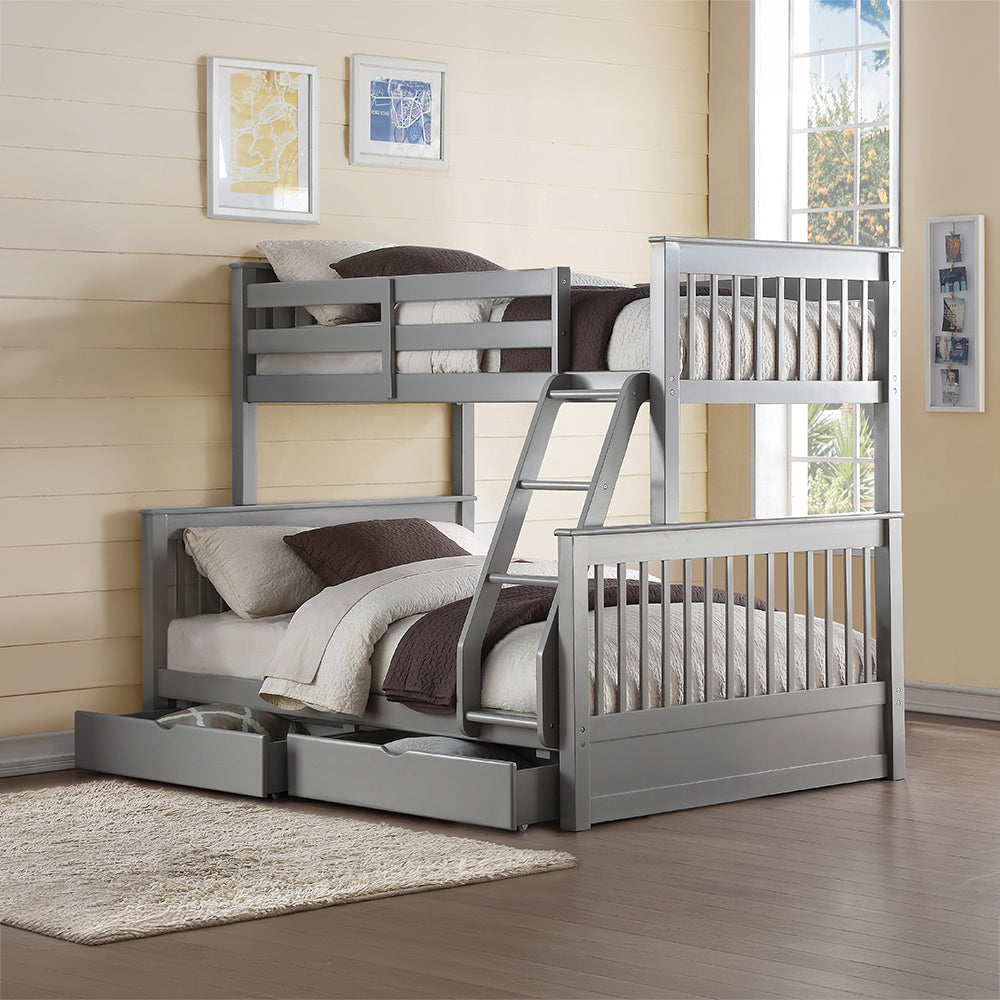 Haley Gray Finish Ii Twin/Full Bunk Bed