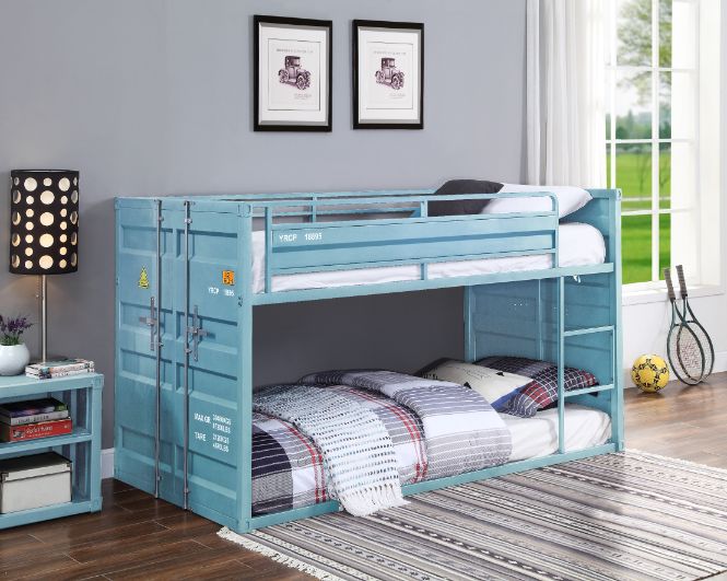 Cargo Aqua Finish Twin/Twin Bunk Bed