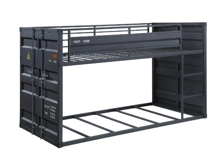 Cargo Gunmetal Finish Twin/Twin Bunk Bed