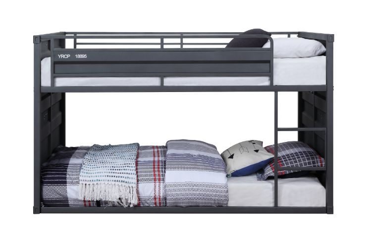 Cargo Gunmetal Finish Twin/Twin Bunk Bed