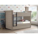 Romana Beige Fabric Finish Ii Twin/Twin Bunk Bed & Trundle