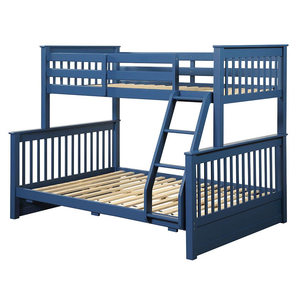 Harley Navy Blue Finish Ii Twin/Full Bunk Bed