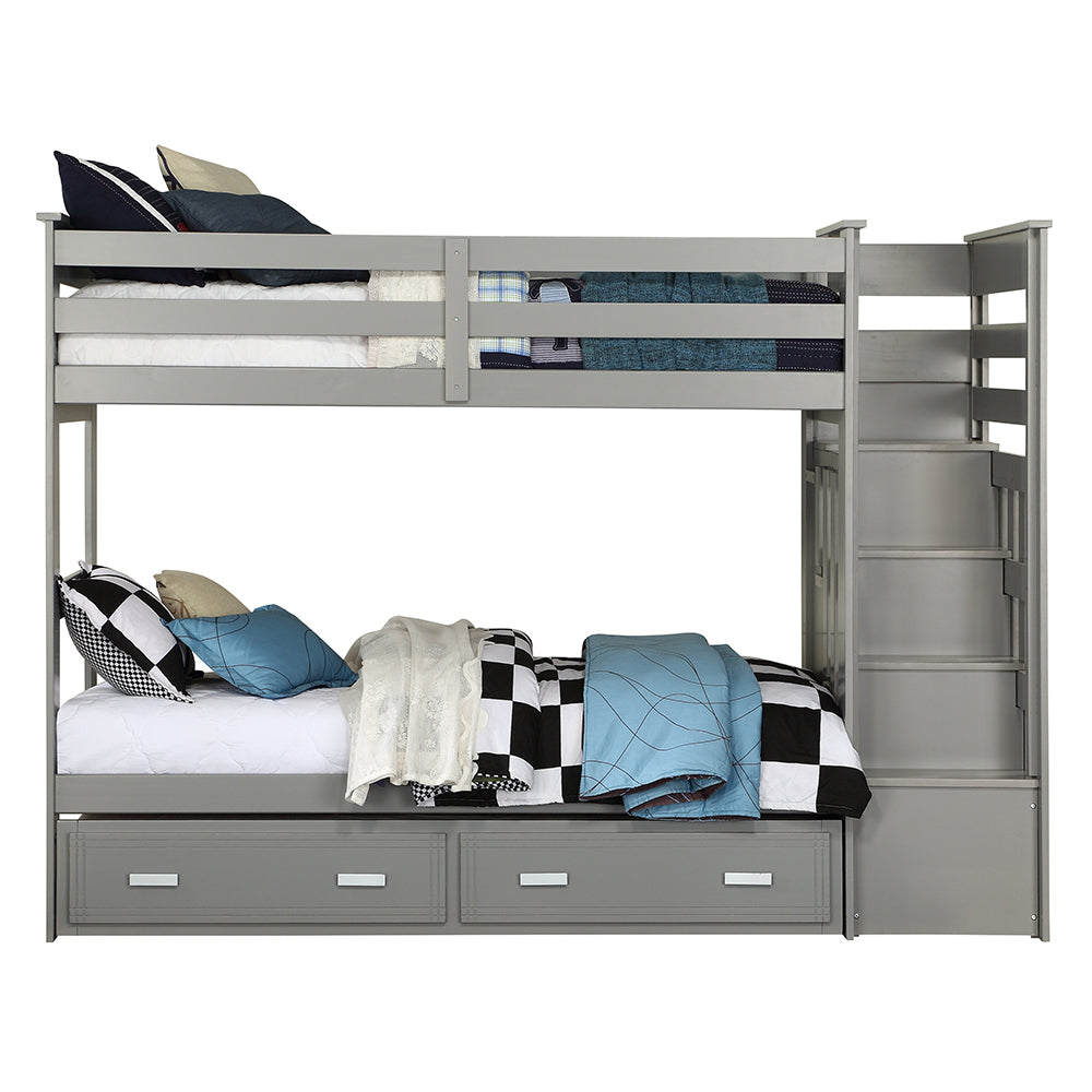 Allentown Gray Finish Twin/Twin Bunk Bed & Trundle