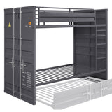 Cargo Gunmetal Finish Twin/Twin Bunk Bed