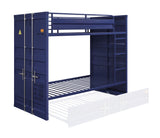 Cargo Blue Finish Twin/Twin Bunk Bed