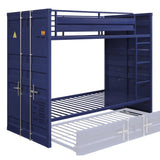 Cargo Blue Finish Twin/Twin Bunk Bed