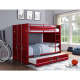 Cargo Red Finish Bunk Bed