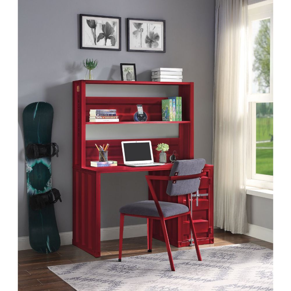 Cargo Red Finish Desk