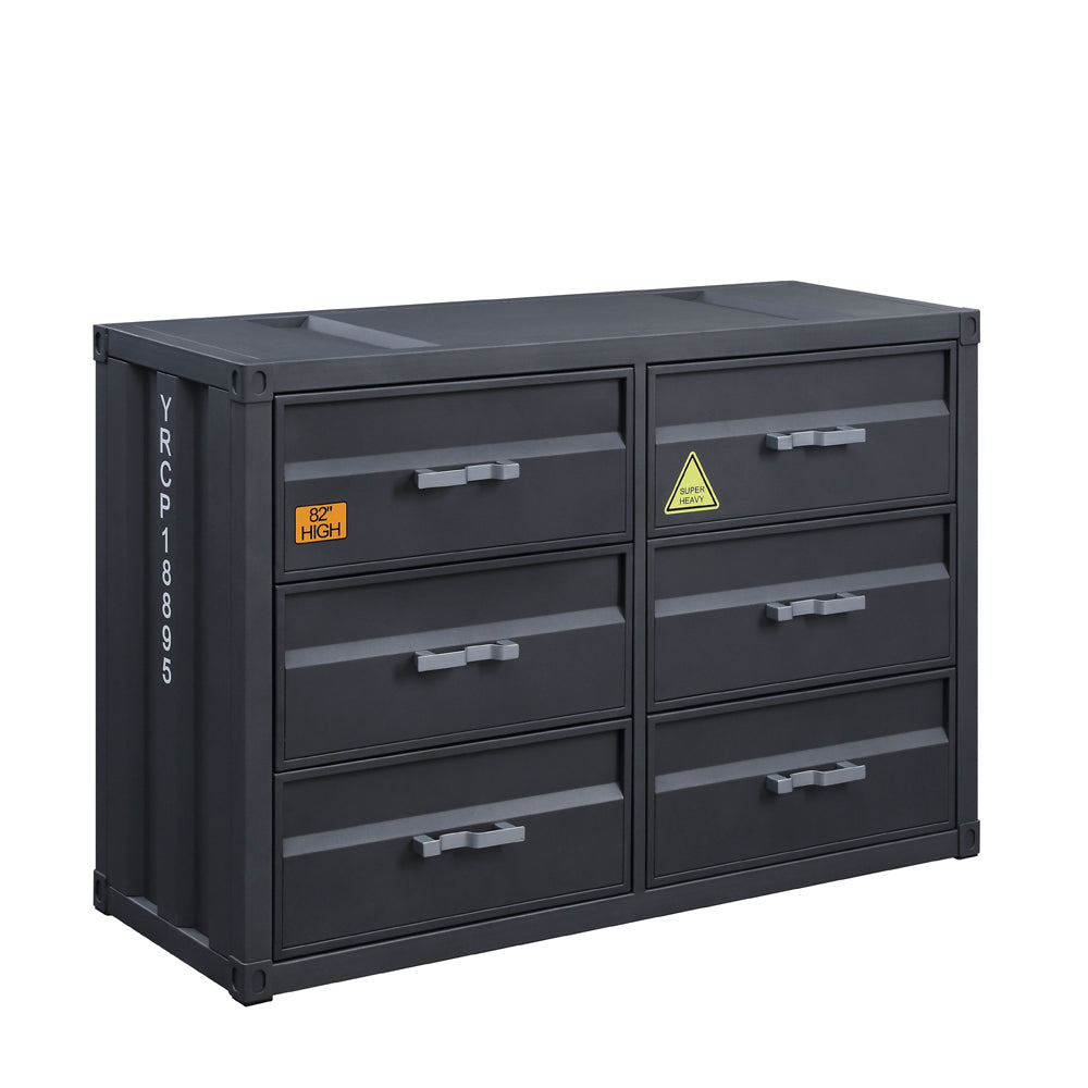 Cargo Gunmetal Finish Dresser