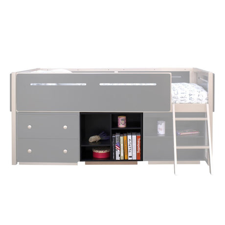 Prescott Black & Rose-Gold Finish Bookshelf