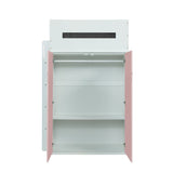 Nerice White & Pink Finish Loft Bed