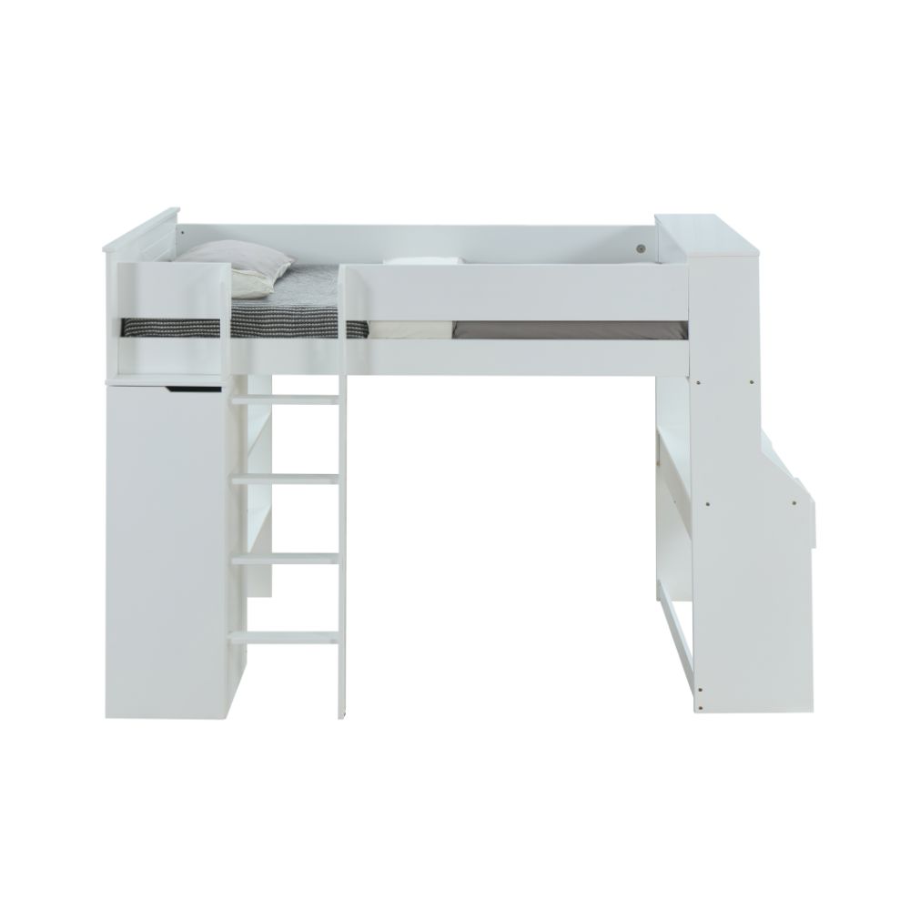 Ragna White Finish Loft Bed