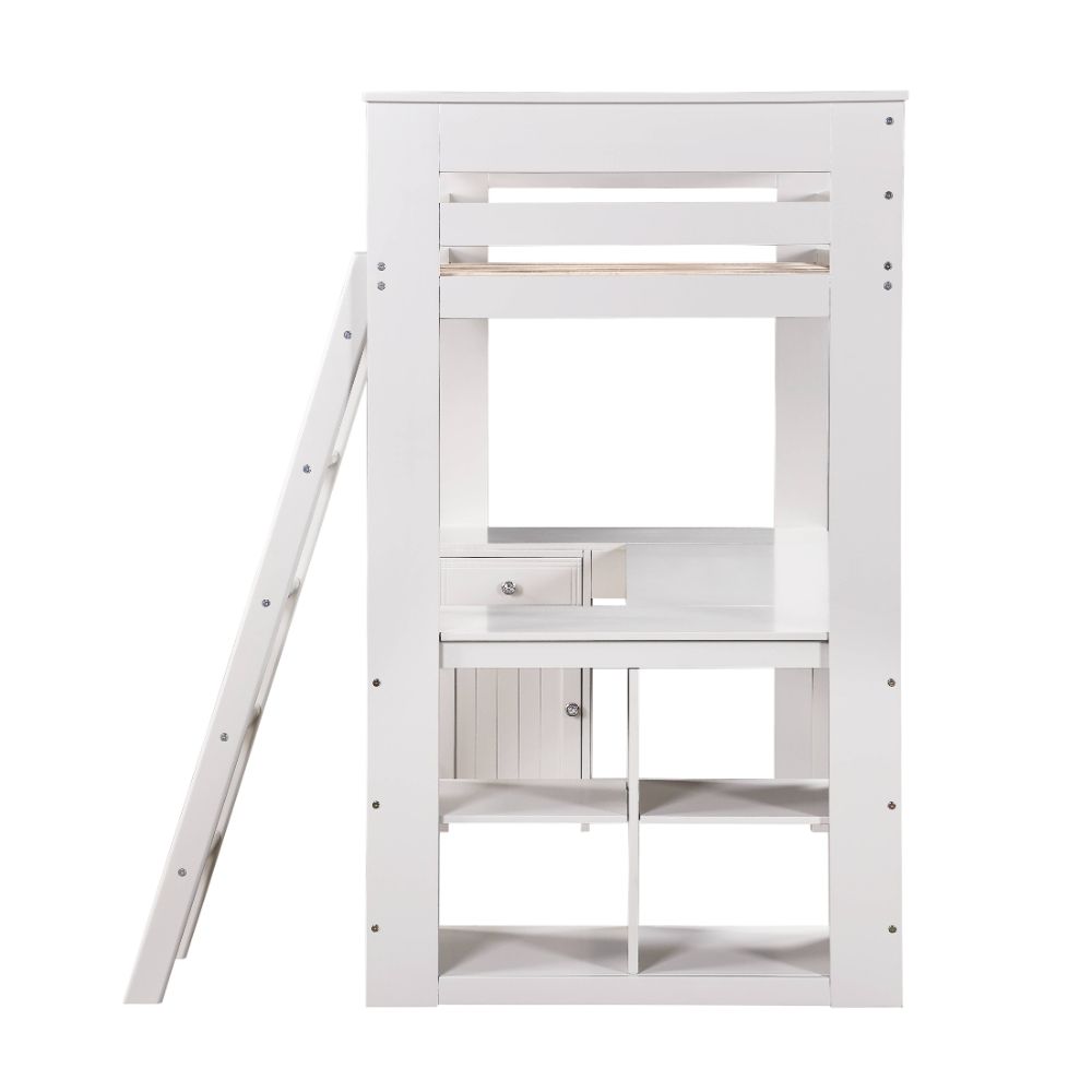 Ambar Light Gray Finish Loft Bed