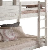 Darlene Rustic White Finish Twin/Twin Bunk Bed