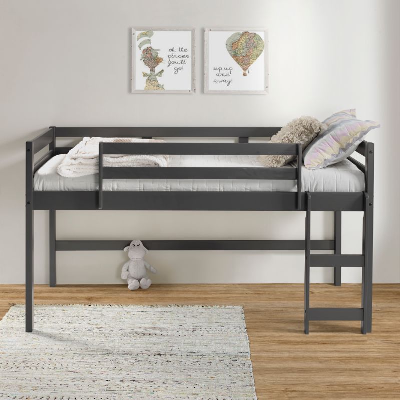 Lara Gray Finish Twin Loft Bed