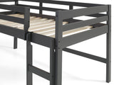 Lara Gray Finish Twin Loft Bed