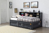 Cargo Gunmetal Finish Daybed