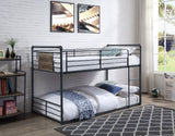 Cordelia Antique Oak, Sandy Black & Dark Bronze Hand-Brushed Finish Twin/Twin Bunk Bed