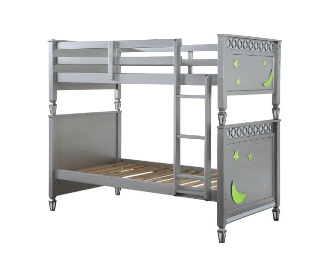 Valerie Silver Finish Twin/Twin Bunk Bed