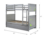 Valerie Silver Finish Twin/Twin Bunk Bed