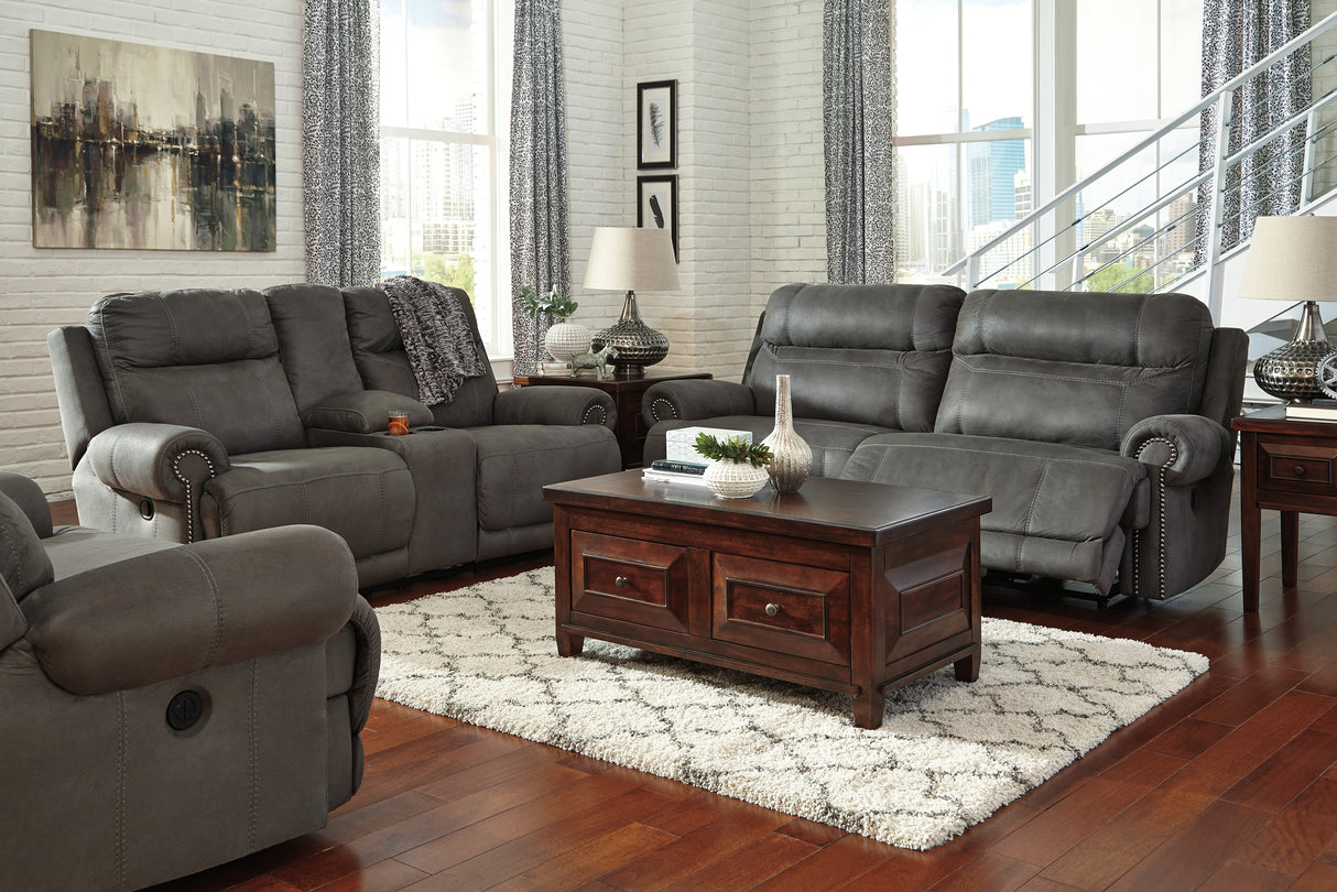 Austere Gray Oversized Recliner