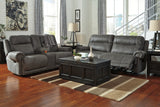 Austere Gray Reclining Sofa