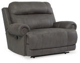 Austere Gray Oversized Recliner