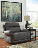 Austere Gray Oversized Recliner