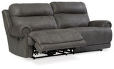 Austere Gray Reclining Sofa