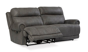 Austere Gray Reclining Sofa