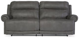 Austere Gray Reclining Sofa