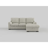 Morelia Exposed Feet With Faux Wood 2-Piece Sectional Pull-Out Bed And Left Chaise Hidden Storage