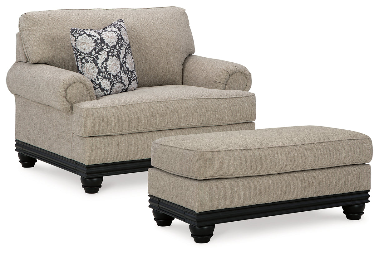 Elbiani Oversized Chair and Ottoman