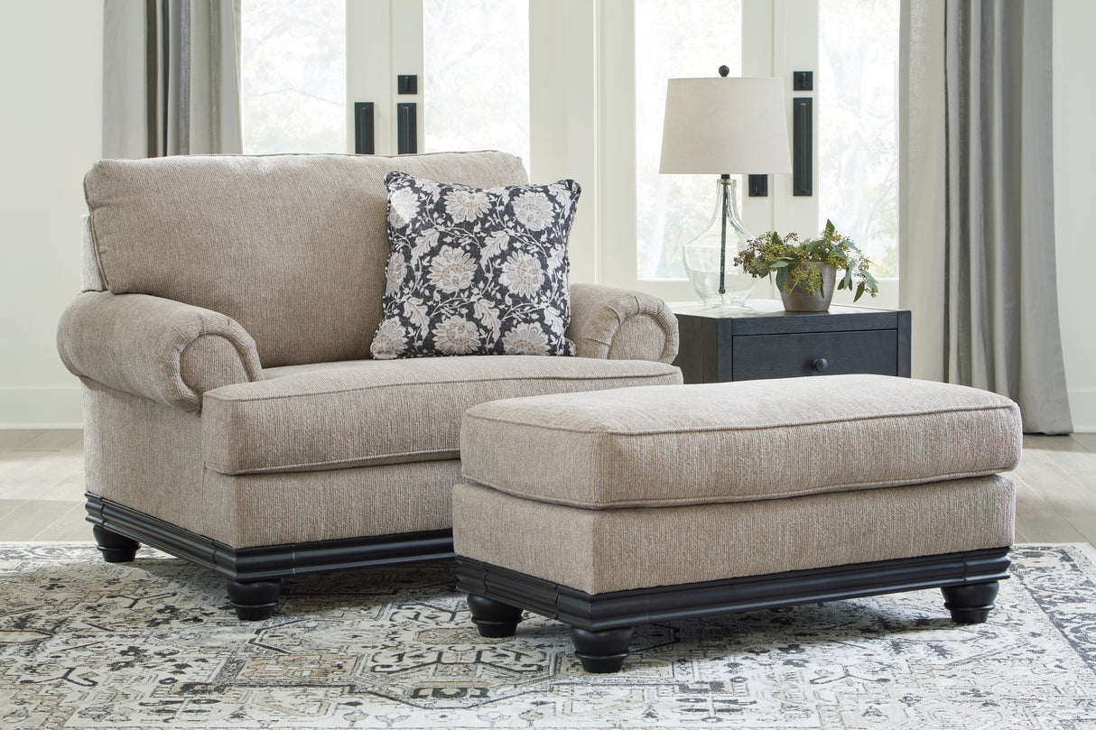 Elbiani Alloy Sofa, Loveseat, Oversized Chair And Ottoman