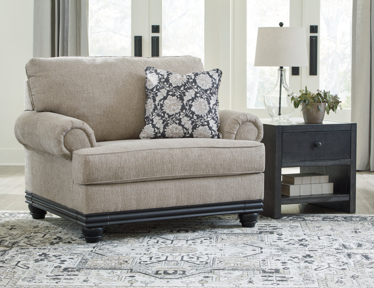 Elbiani Alloy Sofa, Loveseat, Oversized Chair And Ottoman